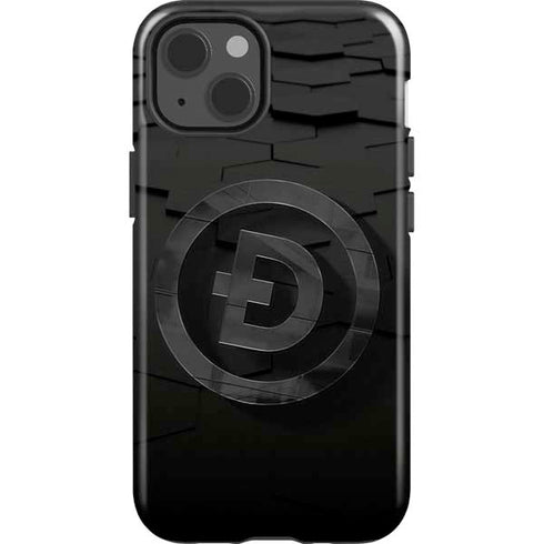 Doge Coin Textured Logo iPhone 15 Impact Case